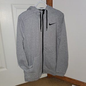 Nike Men, zip up sweater, Grey in Medium